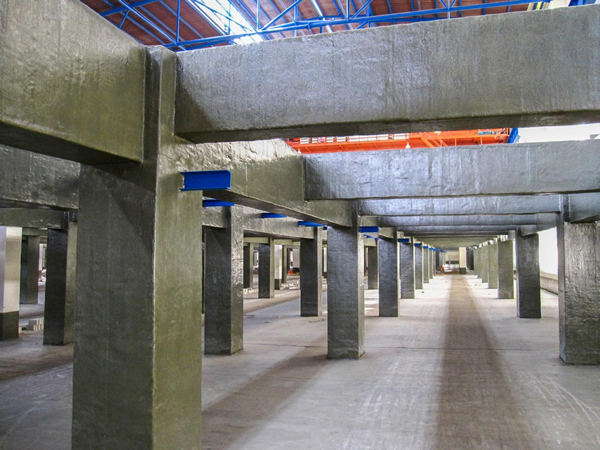 梁、柱襯貼玻璃鋼